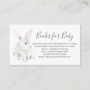 Bunny Books voor Baby-invoegkaart Informatiekaartje