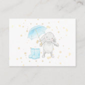 *~* Bunny Boots Paraplu Blauwe Luier Raffle Informatiekaartje (Achterkant)