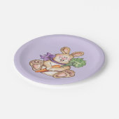 Bunny - Borden van papier Papieren Bordje (Gekanteld)
