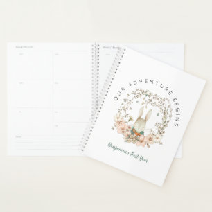 Bunny Botanical eerste jaar Baby boek Planner