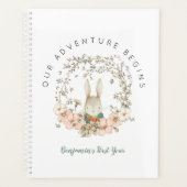  Bunny Botanical eerste jaar Baby boek Planner (Voorkant)
