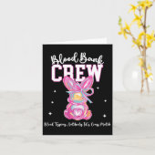 Bunny Bow Easter Blood Bynk Crew Medical Lab Tech Kaart (Gele Bloem)