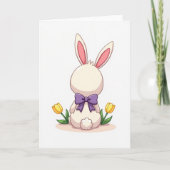 Bunny Bow Springtime Card Kaart (Voorkant)