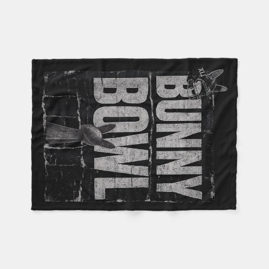 Bunny Bowl Funny Halftime Show 2026 Fleece Deken (Voorkant (Horizontaal))