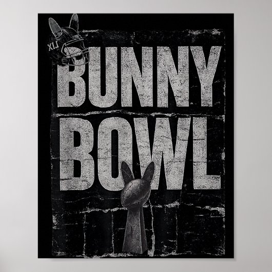 Bunny Bowl Funny Halftime Show 2026 Poster (Voorkant)