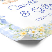 Bunny Boy Baby Shower Cards and Gifts Poster (Hoek)