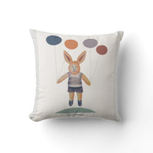 Bunny Boy opgetild door ballonnen kinder kamer