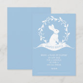 Bunny Boys Baby shower Luier Raffle Ticket Kaart (Voorkant / Achterkant)