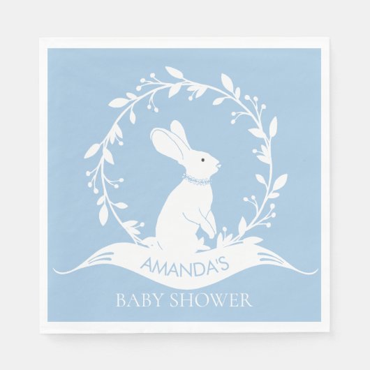 BUNNY Boys Baby shower Papieren servetten (Voorkant)