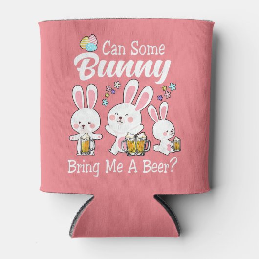 Bunny brengt me een vrolijke broodrooster blikjeskoeler (Voorkant)