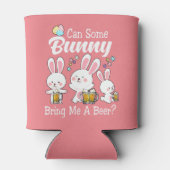 Bunny brengt me een vrolijke broodrooster blikjeskoeler (Achterkant)