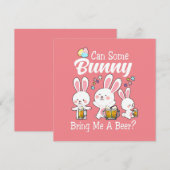 Bunny brengt me een vrolijke broodrooster kaart (Voorkant / Achterkant)