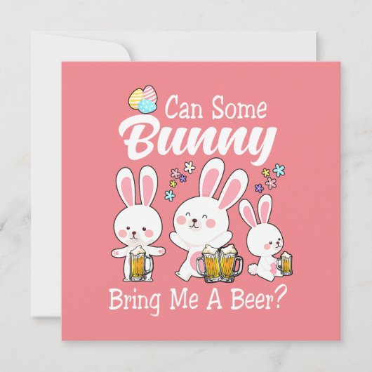 Bunny brengt me een vrolijke broodrooster kaart (Voorkant)