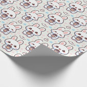 Bunny Brew Pattern Cadeaupapier (Hoek)