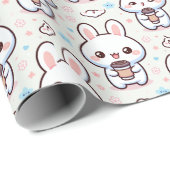Bunny Brew Pattern Cadeaupapier (Rol Hoek)