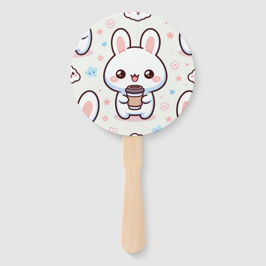 Bunny Brew Pattern Handwaaier (Voorkant)