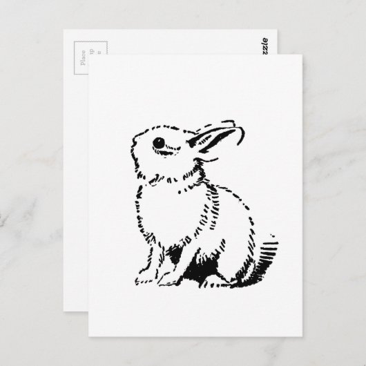 bunny briefkaart (Voorkant / Achterkant)