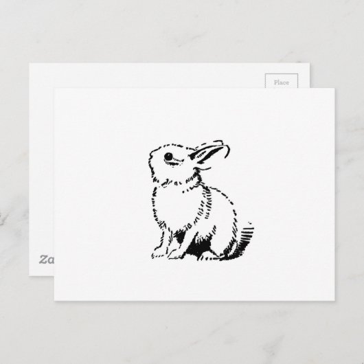 bunny briefkaart (Voorkant / Achterkant)