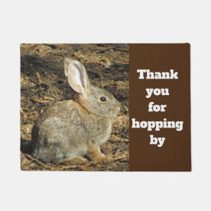 Bunny Brown Desert Animal Fotogast Welkom Deurmat