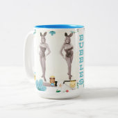 Bunny Bubbles Coffee Mok (Voorkant links)