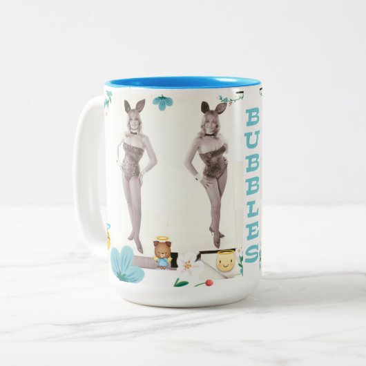 Bunny Bubbles Coffee Mok (Voorkant links)