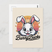 Bunny Bucks Briefkaart (Voorkant / Achterkant)