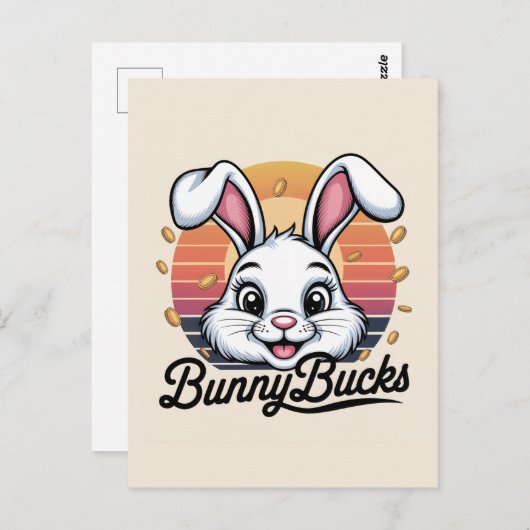 Bunny Bucks Briefkaart (Voorkant / Achterkant)