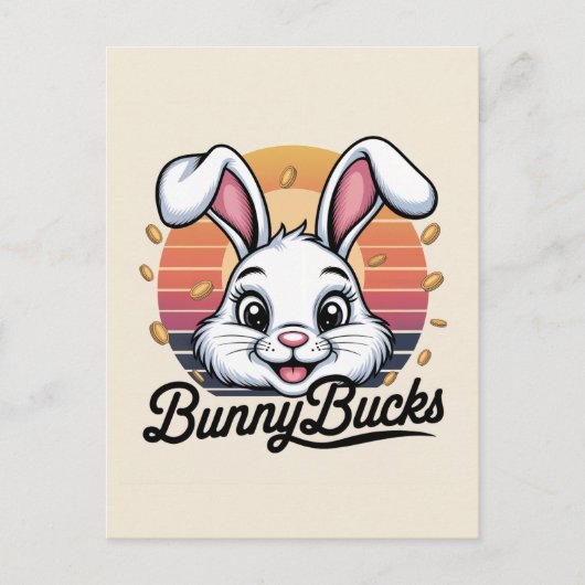 Bunny Bucks Briefkaart (Voorkant)