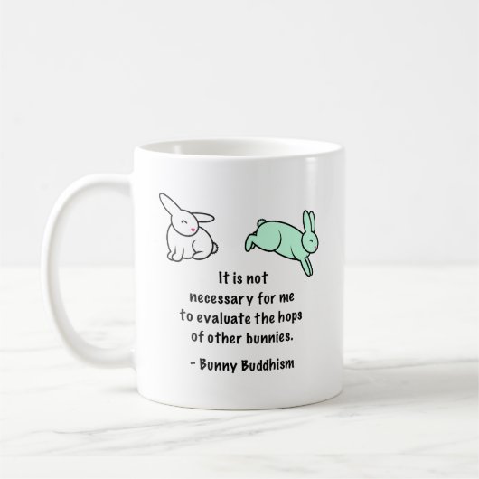 Bunny Buddhism "Hops of Other Bunnies" Koffiemok (Links)
