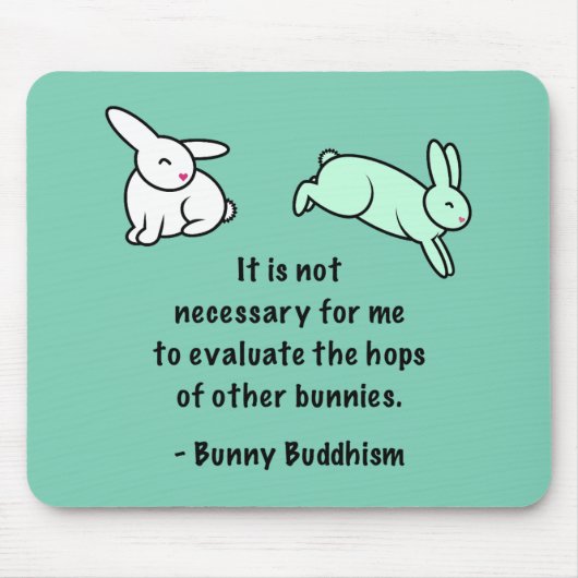 Bunny Buddhism "Hops of Other Bunnies" Muismat (Voorkant)