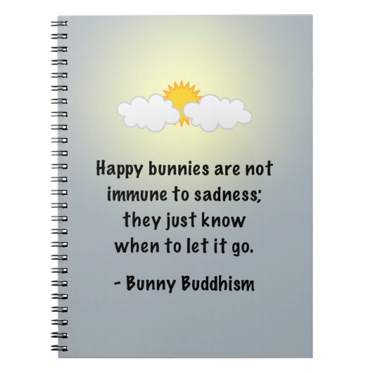Bunny Buddhism "Let it Go" Notitieboek (Voorkant)