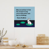 Bunny Buddhism Poster "Sterkte aan hop" (Keuken)