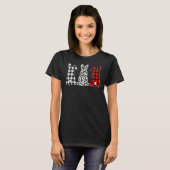 Bunny Buffalo Red Pset Leopard Print Happy Pasen T-shirt (Voorkant volledig)