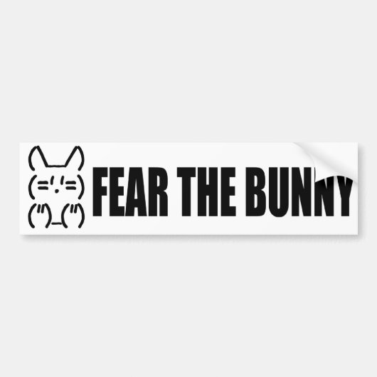 Bunny Bumpersticker (Voorkant)