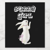 Bunny Bunnies Rabbit Pet Wijn Etiket (Enkel label)