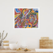 Bunny Bunny Hop Hop Poster (Keuken)