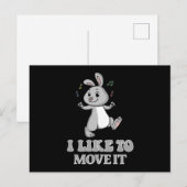 Bunny Bunny Rabbit Funny Cute Gift Idee Briefkaart (Voorkant / Achterkant)