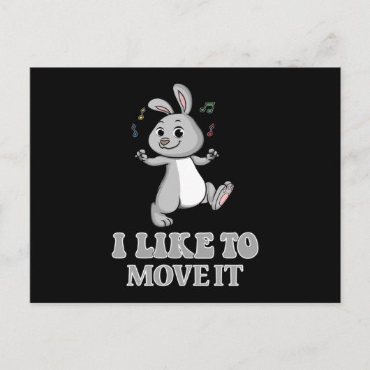 Bunny Bunny Rabbit Funny Cute Gift Idee Briefkaart (Voorkant)