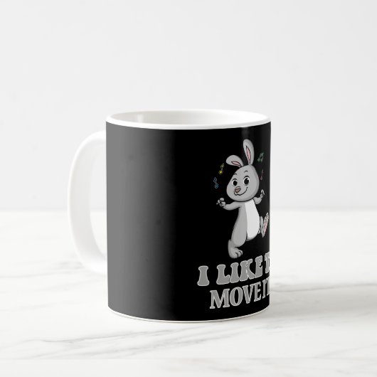 Bunny Bunny Rabbit Funny Cute Gift Idee Koffiemok (Voorkant links)