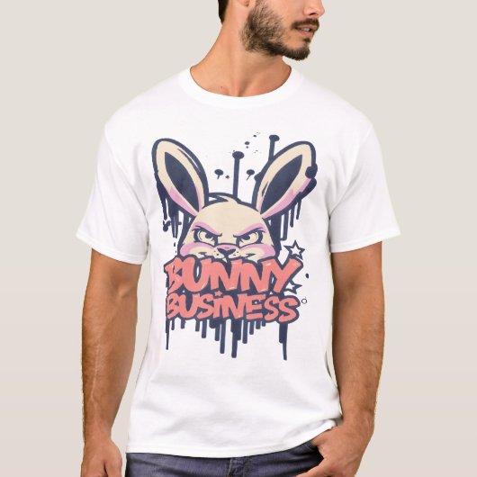 Bunny Business T-shirt (Voorkant)