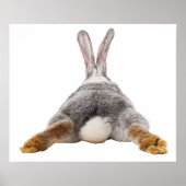 Bunny Butt Rabbit Bubble Nursery Child Poster (Voorkant)
