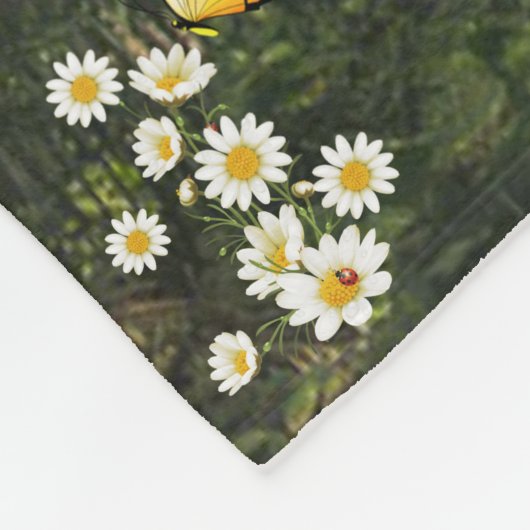 Bunny Butterflies Fox Fleece Deken (Hoek)