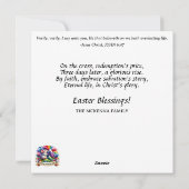 Bunny Butterflies Pastel Waterverf Paasthee Feestdagenkaart (Achterkant)