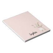 Bunny Butterfly Blush Roze Notitieblok (Schuin)