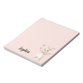 Bunny Butterfly Blush Roze Notitieblok (Linkerzijde)