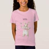 Bunny Butterfly Blush Roze T-shirt (Voorkant)
