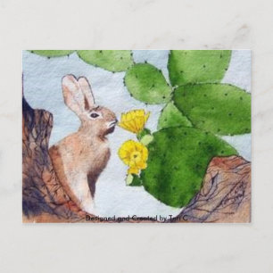 Bunny Cactus Briefkaart