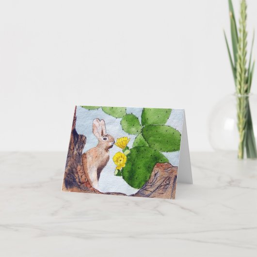 Bunny Cactus Kaart (Voorkant)