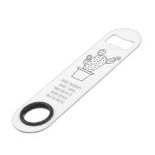 Bunny Cactus Speed Flessenopener (Voorkant Gekanteld)