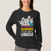 Bunny Call Me Uncle Happy Easter Sunday Egg Easter T-shirt (Voorkant)